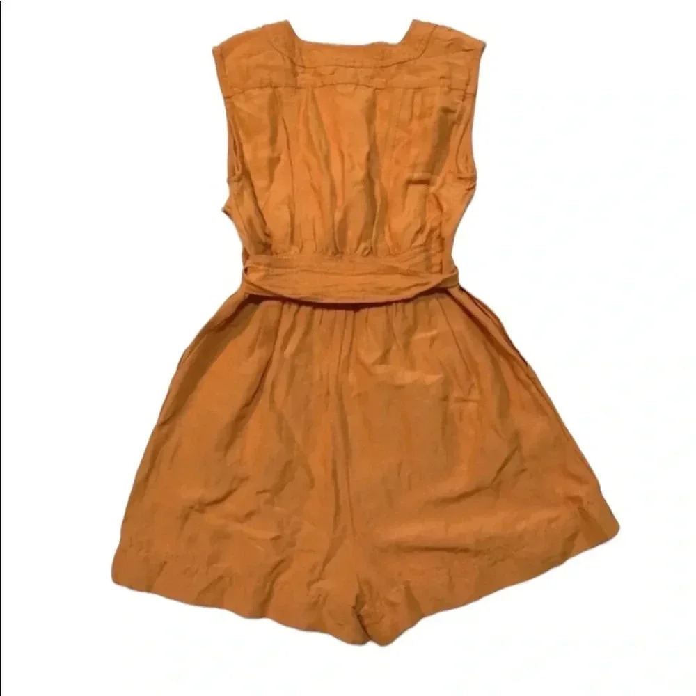 NWT Anthropologie Luana Mustard Yellow Romper 00P - Picture 3 of 13